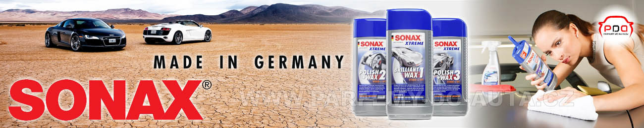 Autokosmetika Sonax nejznámější značka